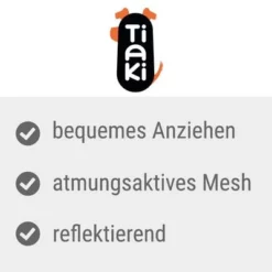 TIAKI Tuigje Wave Vest, Antraciet -Exporteren Bitiba winkel tiaki geschirr wave vest usps 1