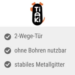 TIAKI Zwart Hondenhek Met Verlengstuk Van 7 Cm -Exporteren Bitiba winkel tiaki wei es hundegitter mit verl ngerung 2