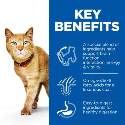 Hill's Science Plan Mature Adult Senior Vitality Met Kip & Rijst Kattenvoer 4 Hill's Science Plan Mature Adult Senior Vitality Met Kip & Rijst Kattenvoer - Afbeelding 2