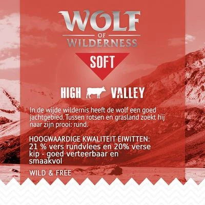 Wolf Of Wilderness Adult "Soft & Strong - High Valley" - Rund Hondenvoer 6 Wolf Of Wilderness Adult "Soft & Strong - High Valley" - Rund Hondenvoer - Afbeelding 4
