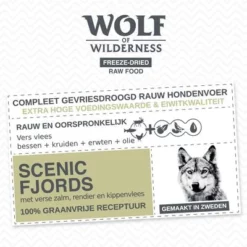 Wolf Of Wilderness "Scenic Fjords" - Rendier, Zalm En Kip -Exporteren Bitiba winkel wow board benefits freezedried scenic fjords nl 1000x1000 5
