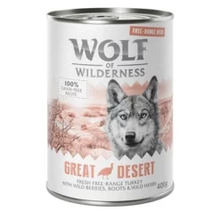 Extra Voordelig! 6 X 400 G / 800 G Wolf Of Wilderness "Scharrelvlees" -Exporteren Bitiba winkel wow freerange greatdesert 400g 1000x1000 6