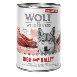 Voordeelpakket 12 X 400 G Wolf Of Wilderness Scharrelvlees Hondenvoer -Exporteren Bitiba winkel wow freerange highvalley 400g 1000x1000 7 1