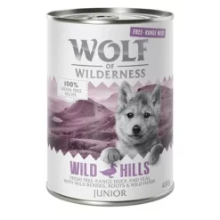 Voordeelpakket 12 X 400 G Wolf Of Wilderness JUNIOR Scharrelvlees 17 Voordeelpakket 12 X 400 G Wolf Of Wilderness JUNIOR Scharrelvlees -Exporteren Bitiba winkel wow freerange junior wildhills 400g 1000x1000 7