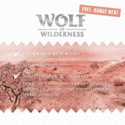 Extra Voordelig! 6 X 400 G / 800 G Wolf Of Wilderness "Scharrelvlees" -Exporteren Bitiba winkel wow freerange wet board greatdessert 1000x1000 nl 4