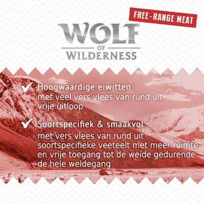 Voordeelpakket 12 X 800 G Wolf Of Wilderness Scharrelvlees Hondenvoer 6 Voordeelpakket 12 X 800 G Wolf Of Wilderness Scharrelvlees Hondenvoer - Afbeelding 4
