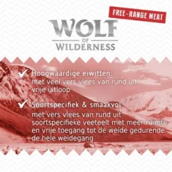 Voordeelpakket 12 X 400 G Wolf Of Wilderness Scharrelvlees Hondenvoer -Exporteren Bitiba winkel wow freerange wet board highvalley 1000x1000 nl 5 2