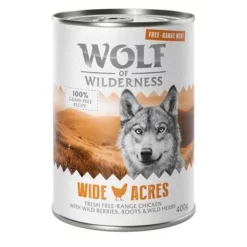 Extra Voordelig! 6 X 400 G / 800 G Wolf Of Wilderness "Scharrelvlees" -Exporteren Bitiba winkel wow freerange wideacres 400g 1000x1000 3