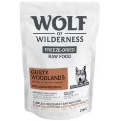 Wolf Of Wilderness "Gusty Woodlands" Rundvlees, Kabeljauw En Kalkoen -Exporteren Bitiba winkel wow freezedried gusty woodlands 250g 1000x1000 8