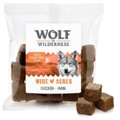 Wolf Of Wilderness Snacks - Wolfshapjes 4 X 180 G -Exporteren Bitiba winkel wow wildacres snacks 180g 1000x1000 1
